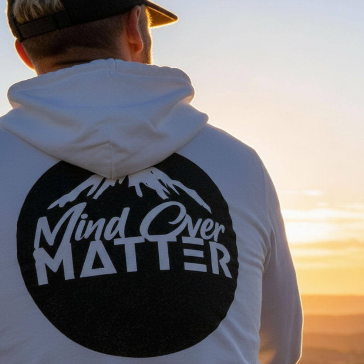 Mind over Matter Front and Rear Print Hoodie